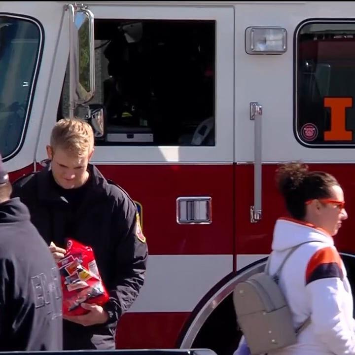 Urbana Fire Department jump starts Halloween celebrations with trunk or treat event